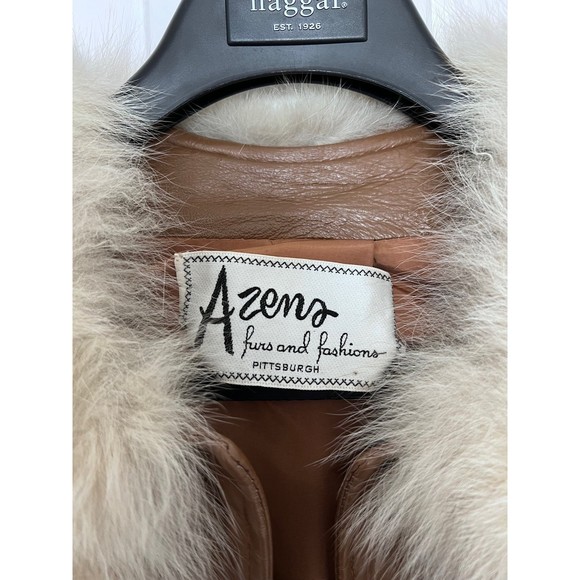 Vintage Romay Fur Collar Leather Jacket - Picture 5 of 11